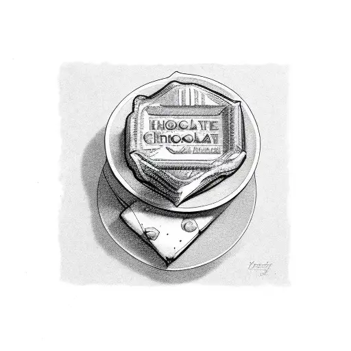 Chocolate bar tattoo design idea