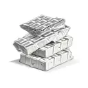 Chocolate bar tattoo design idea