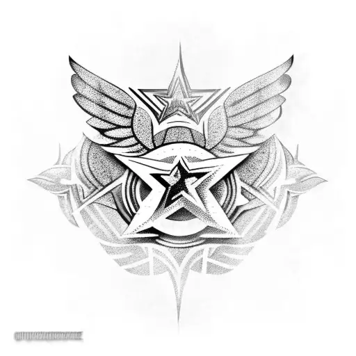 New Designed Star with Wings // New Tribal Tattoo of Star // new #tattoo //  DRAW-D-BLACK..... - YouTube