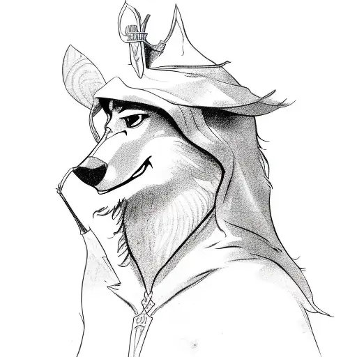 robin hood  tattoo design idea