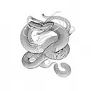virgo snake tattoo design idea