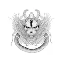 virgo snake tattoo design idea