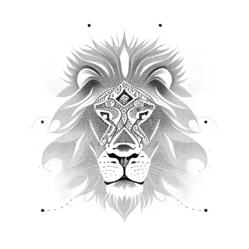 skateboarding lion tattoo design idea