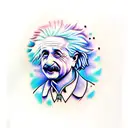 Albert Einstein  tattoo design idea