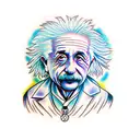 Albert Einstein  tattoo design idea