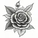 black roses mandelas tattoo design idea