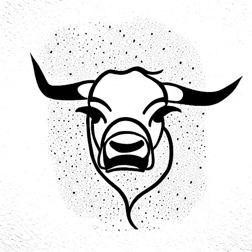 Bull or ox line one drawing tattoo. Bull or ox outline drawing continuous  art, isolated Vector Illustration. Free single line hand drawing of bull or  Stock Vector Image & Art - Alamy