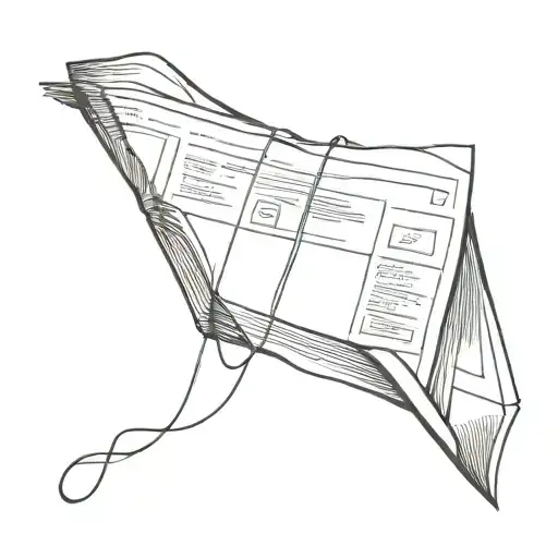 newspaper bundle tattoo design idea