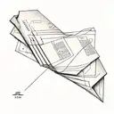 newspaper bundle tattoo design idea