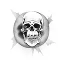 Don’t be afraid of death, he’s just your oldest friend coming back for what he forgot  tattoo design idea
