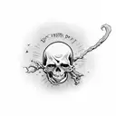 Don’t be afraid of death, he’s just your oldest friend coming back for what he forgot  tattoo design idea
