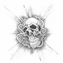 Don’t be afraid of death, he’s just your oldest friend coming back for what he forgot  tattoo design idea
