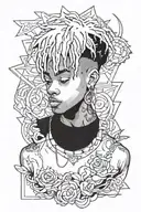 I want a arm portrait tattoo of Juice Wrld, Xxxtentacion, and King Von  tattoo design idea