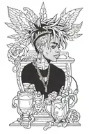 I want a arm portrait tattoo of Juice Wrld, Xxxtentacion, and King Von  tattoo design idea