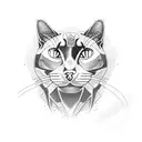 A cat evolving in a Panther tattoo design idea