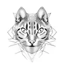 A cat evolving in a Panther tattoo design idea