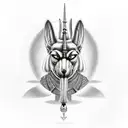 Anubis tattoo design idea