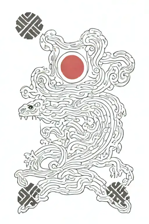 korean flag tattoo design idea