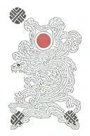 korean flag tattoo design idea