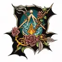 Lotr Fantasy style tattoo design idea