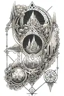 Lotr Fantasy style with ext tattoo design idea