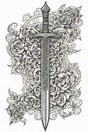 Narsil sword tattoo design idea