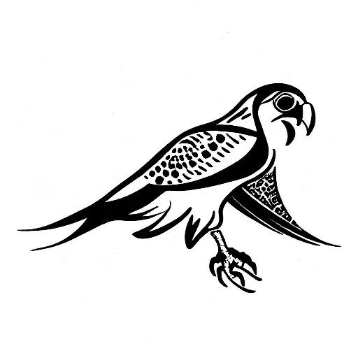 Mauritian Kestrel tattoo design idea