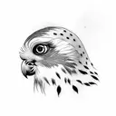 Mauritian Kestrel  tattoo design idea