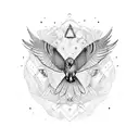 Mauritian Kestrel  tattoo design idea