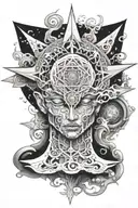 dmt entities tattoo design idea