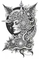 dmt entities tattoo design idea