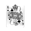 king of hearts playing card with inscribed dates  tattoo design idea