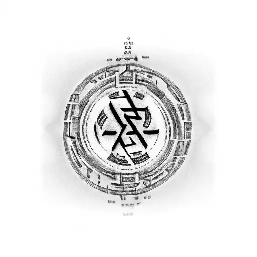 A bracelet with the 10 commandments in Hebrew, resembling the Matrix code tattoo design idea