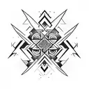 dmt molecule tattoo design idea