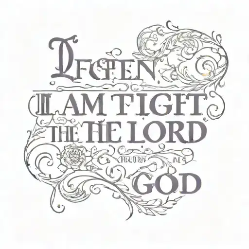 For I am the LORD your God; I hold your right hand, I tell you: "Don't be afraid, I'm helping you. tattoo design idea
