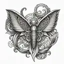 ophanim without wings tattoo design idea