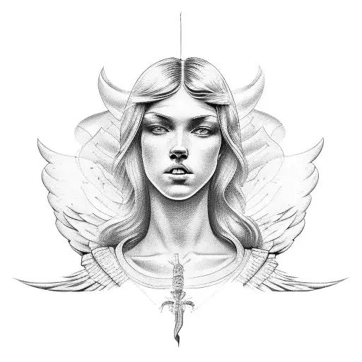 angel raphael tattoo design idea