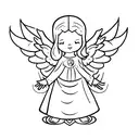 angel raphael tattoo design idea