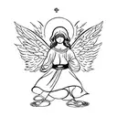 angel raphael tattoo design idea