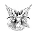 angel raphael tattoo design idea