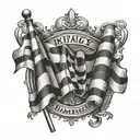 Checkered flag With name incorperated somehwhere tattoo design idea