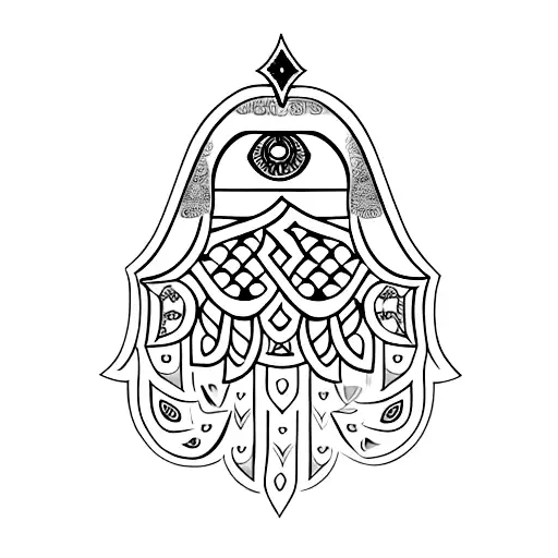 Hamsa Symbol tattoo design idea