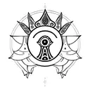 Hamsa Symbol tattoo design idea