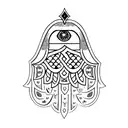 Hamsa Symbol tattoo design idea