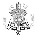Hamsa Symbol tattoo design idea