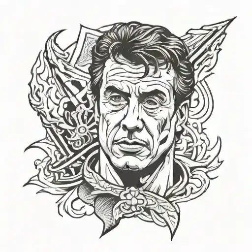 Sylvester stallone tattoo design idea