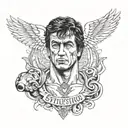 Sylvester stallone tattoo design idea