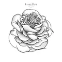 peony rose jasmine sunflower rap-around tattoo design idea