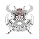 samurai shoulder armor  tattoo design idea