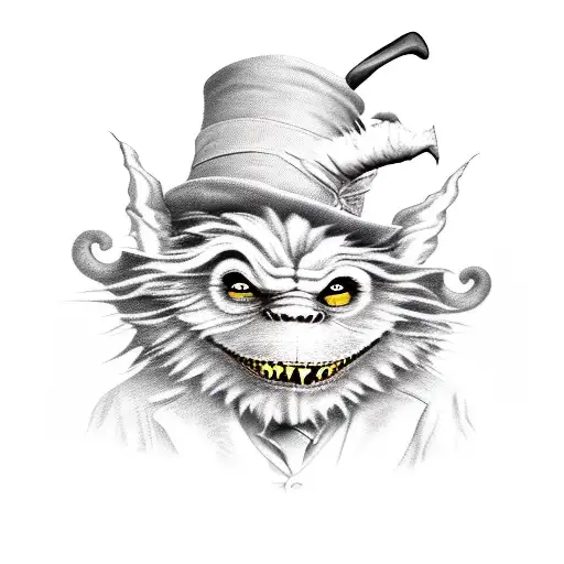 mad hatter tea party with monsters from where the wild things are, hogwarts stone knights, Peter Pan and the wild boys tattoo design idea